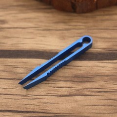 EDC Titanium Alloy Pocket Tweezers Outdoor Travel Home Clamp Holder Gear Tool [