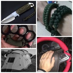 DIY 100 FT Paracord 9-Strand Core 550lb Camping Rope Lanyard Hiking Clothes Line