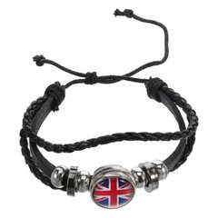 National Flag Bracelet Fashion Bracelets Jewellery Weaving Leather Bracelet