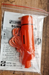 Drymate Emergency Survival Aid Compass Whistle Mirror Fire Starter Canister NEW