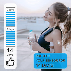 Freestyle Sensor Adhesive Bandage Patches for Libre 2 Cover Waterproof Clear …