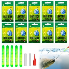 Glow Stick Fishing,50pcs Night Fishing Light Glow Sticks for Fishing Rod