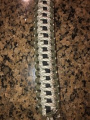 THE FRIENDLY SWEDE Unisex Para-cord Bracelet green & Black 11” W/ Fire Starter
