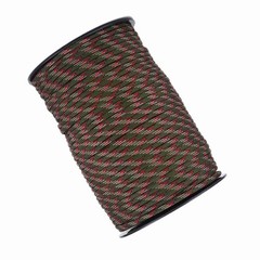 550 Reflective Paracord Parachute Cord Lanyard 9 Strand Core 100m (Black) SOCT