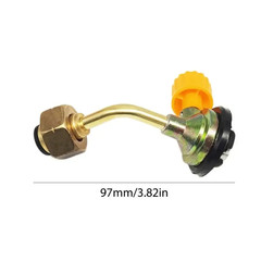 Valve Braided Hose Gas Refill Adapter Rubber Gas Refill Pipe Tube Cylinder Conve