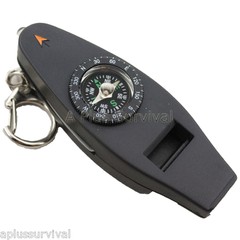 Lot of 12 Emergency 5 in 1 Whistle Compass Magnifier Thermometer Survival Kits
