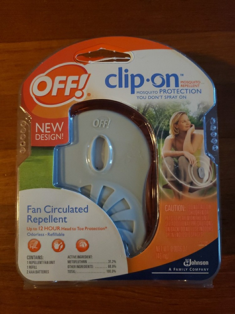 OFF! Clip On Mosquito Repellent Fan Circulated Kit 1 Fan New Sealed