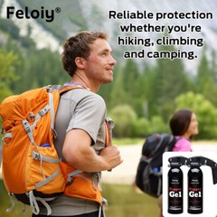 2 Pack Feloiy 16 oz. Bear Repellent Survival Spray Deterrent 35ft