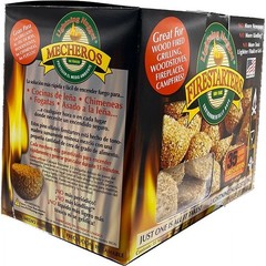 Non-Toxic Fire Starters 35 Count Quick Lighting Nuggets Grill Campfire Use