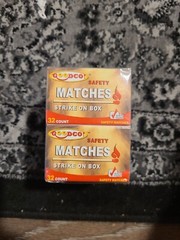 10 Boxes Goodco Wood PENNY MATCHES 10 x 32 = 320 STRIKE ON BOX wooden matches