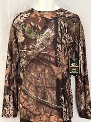 Men’s Shirt Mossy Oak Size 3XL Insect Repellent Tee Wicking Camo UV Scent Flex