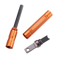 2PCS Upgrade Ferro Rod Fire Starter Replaceable Flint Fire Steel Rod, Great for.