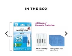 2 PACK-Thermacell Mosquito Repellent Refills 48H Protection No Spray, Scent Free