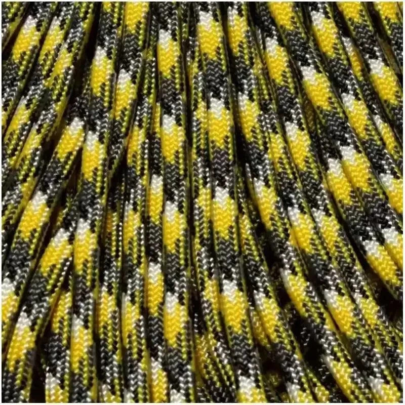 550 Paracord Yellow Camo Made in the USA Nylon/Nylon (100 ft)