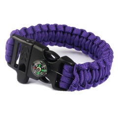 10x Release Buckle Whistle Compass Outdoor Paracord Bracelet Pick Size14 17 20mm