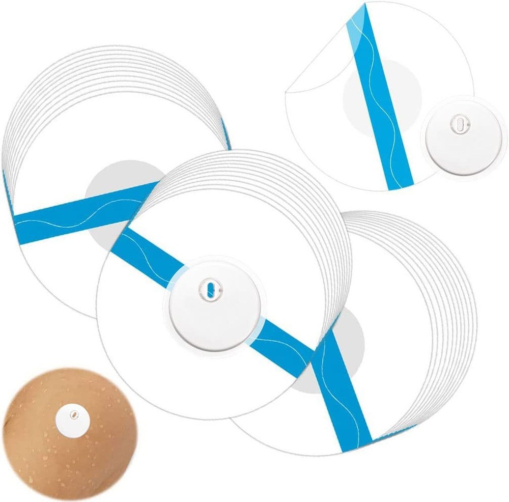 55 Pack Freestyle Libre 3 Sensor Covers,Pre-Cut Adhesive Tape with No Glue on…