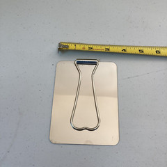 Vintage Italian Army Signal Mirror Stainless Camping/Survival