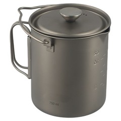 Titanium Camping Coffee Pot Lightweight and Rust resistant 750ml Capacity