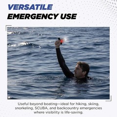 SOSeFLARE 5 NO MORE FLARES! Electronic Boat Distress Flare – USCG & SOLAS