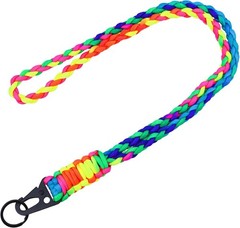 Heavy Duty Neck Lanyard Keychain for Men Women Outdoor Survival, Parachute Ro…