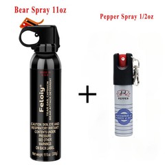 Pepper spray with safety clip, easy to carry with 1 Pack Free peper spray 1/2oz