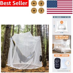 King Mosquito Netting Tent – Ultra Large 2 Opening Bug Screen for Bed Patio C…