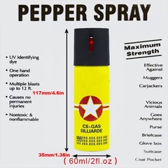 4 Pack Prosecure Pepper Spray 0.68oz Self Defense Safety Lock Security