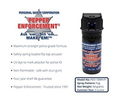 2 oz. Fog Pepper Spray for Self Defense with Tactical Belt Loop Holster –