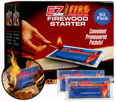 All-Natural Fire Starters 50 Pack – Long Burning, Weather-Resistant, Easy Light