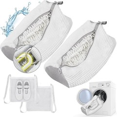 Shoe Washing Machine Bag, Laundry Bag for Washer and 2 PACK, White