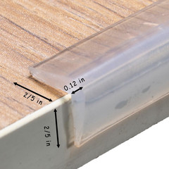 Edge Protector 100% Silicone, Baby Proofing Thin Corners Clear Guards, Pre-Tape