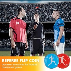 Soccer Referee Kit Included 2 Pcs Checkered Linesman Soccer Flags, Coach Stai…