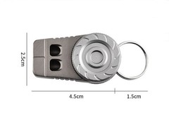 EDC Titanium Safety Whistle Emergency Survival Whistle Outdoor Pet Training Tool