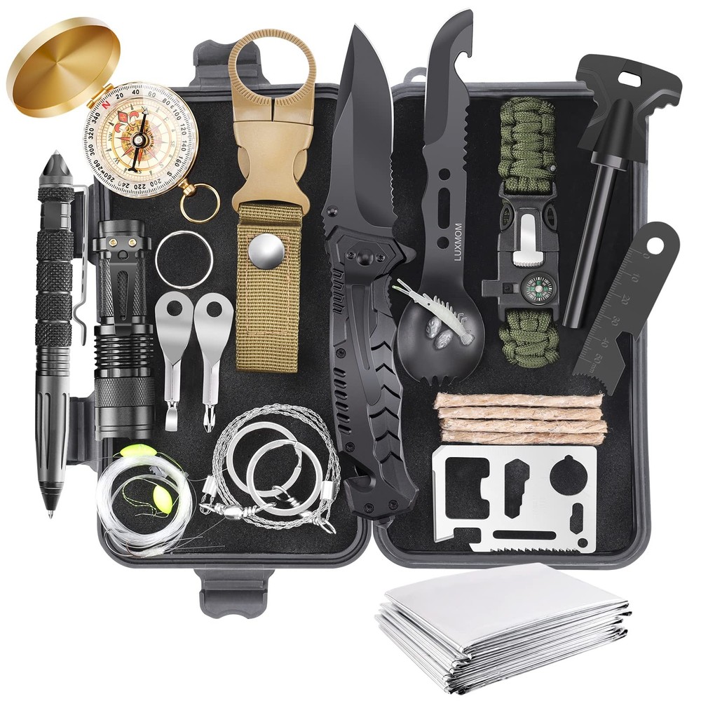 Gifts for Men Dad Christmas Husband Teenage Boy, Survival Kit 28 in 1, Surviv…