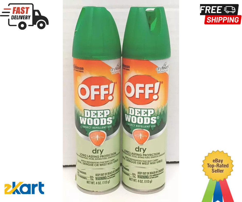 Off! Deep Woods Insect Repellent VIII (Dry) – 4 Oz.pack 2