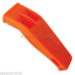 Lot of 12 Bright Orange Floating Safety Whistle with Clip for Emergency Kits