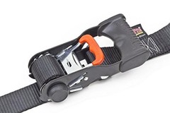 1.5in x 6.5ft Ergonomic Locking Ratchet Soft-Tye Straps with Heavy-Duty Orange