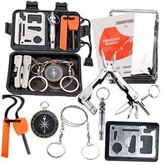 Survival Kit Outdoor Emergency Gear Kit for Camping Hiking Travelling or