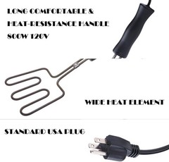 Electric Charcoal Starter 800w, Bbq Grill Lighter Ignite Briquettes…