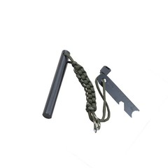 HUGE 5 x 1/2″ FERRO ROD Fire Starter Survival Striker Flint + Emergency Paracord