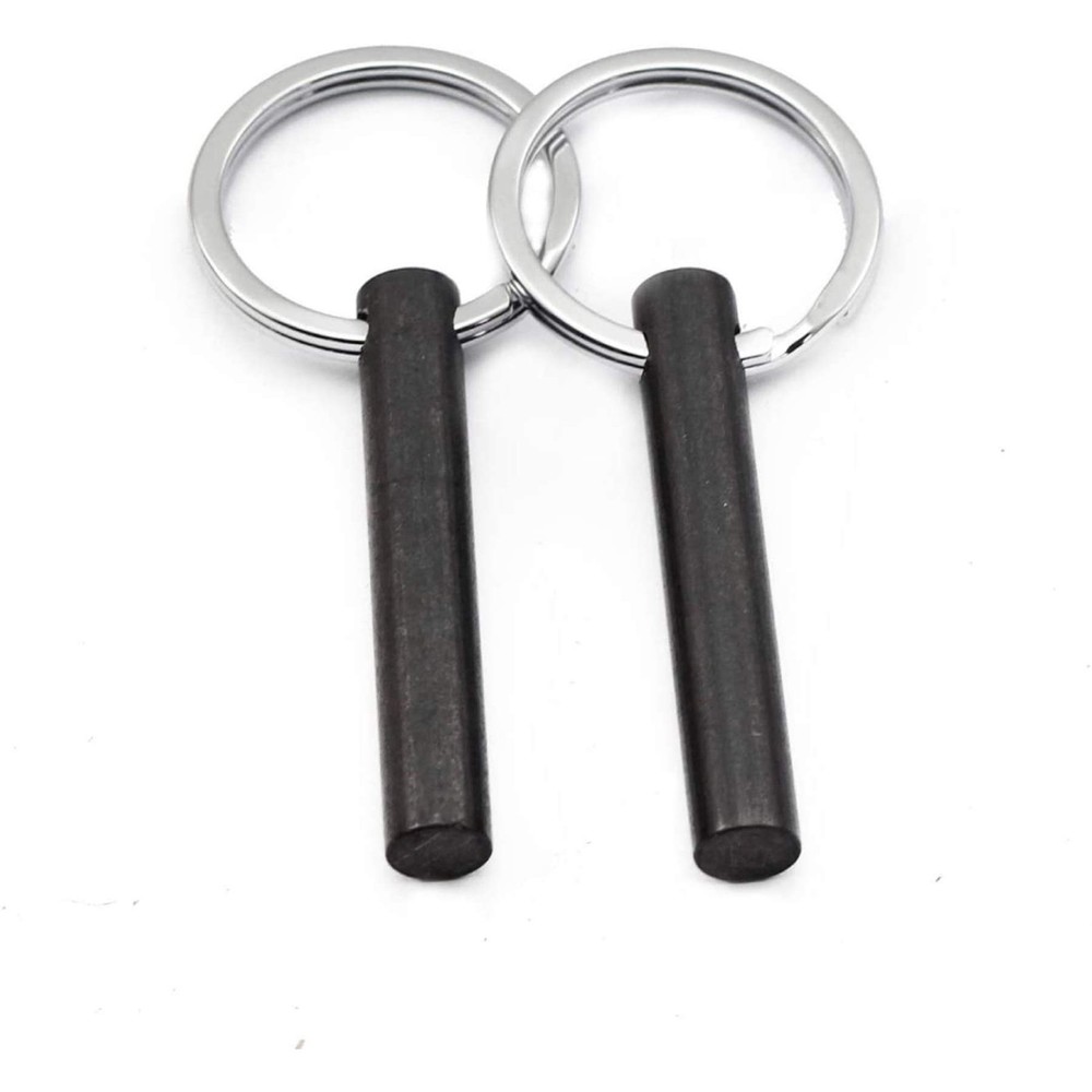 2 Inches Survival Drilled Flint Fire Starter Rod Pack of (2)