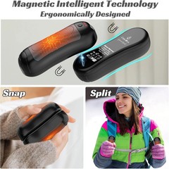 6000mAh Portable Electric Hand Warmers For Gift,Rechargeable 2 Pack Hand Warmers
