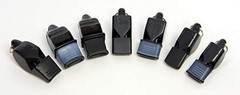 Original Mini Whistle with Lanyard, Black