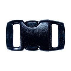 Paracord Planet 3/8 Inch Contoured Side Release Buckles 5 Pack, Black