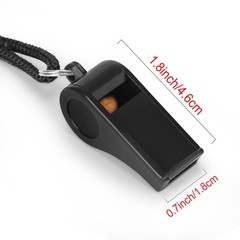 Whistle, Professional Sports Whistle with Lanyard, Loud Clear Black Whistles …