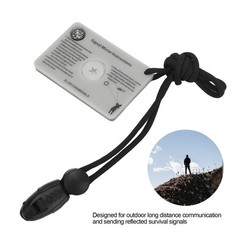 Survival Emergency Signal Mirror With Lanyard Reflector Glass Mirror Forˇ