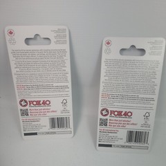 Lot of 2 – Fox 40 Pearl Safety Whistles – Pealess – 90dB – Sealed – Canada- READ
