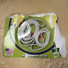 Garbage Gripper Band, 1 Pack of 2 Bands,White