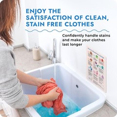 Laundry Cheat Sheet for Stain Removal – 1 Count (Pack of 1), Multi Color