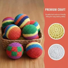 Handmade Sacks Footbag Toys Balls Juggling Ball Kid Outdoor Toys Soft Ball